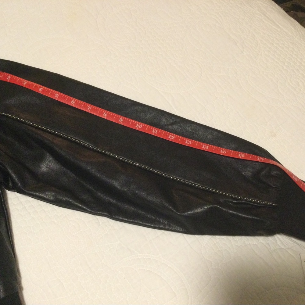 Wild Honey Black Faux Leather Jacket - Picture 6 of 8